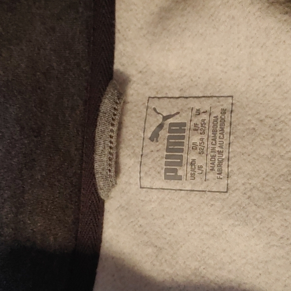 Men's Gray Puma Jacket size Large Style # 592230 - Picture 6 of 10